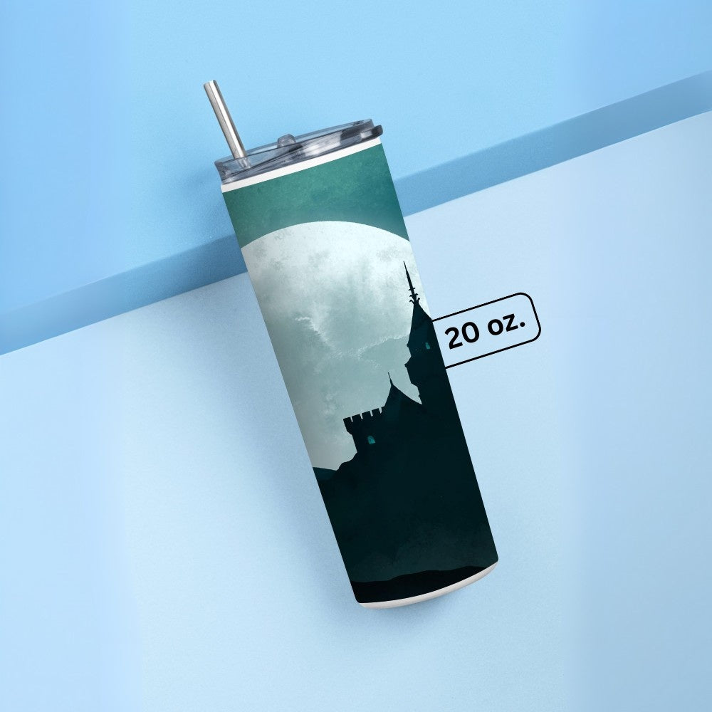 "Mid Night Blues-Harry Potter" Tumbler with Metal Straw