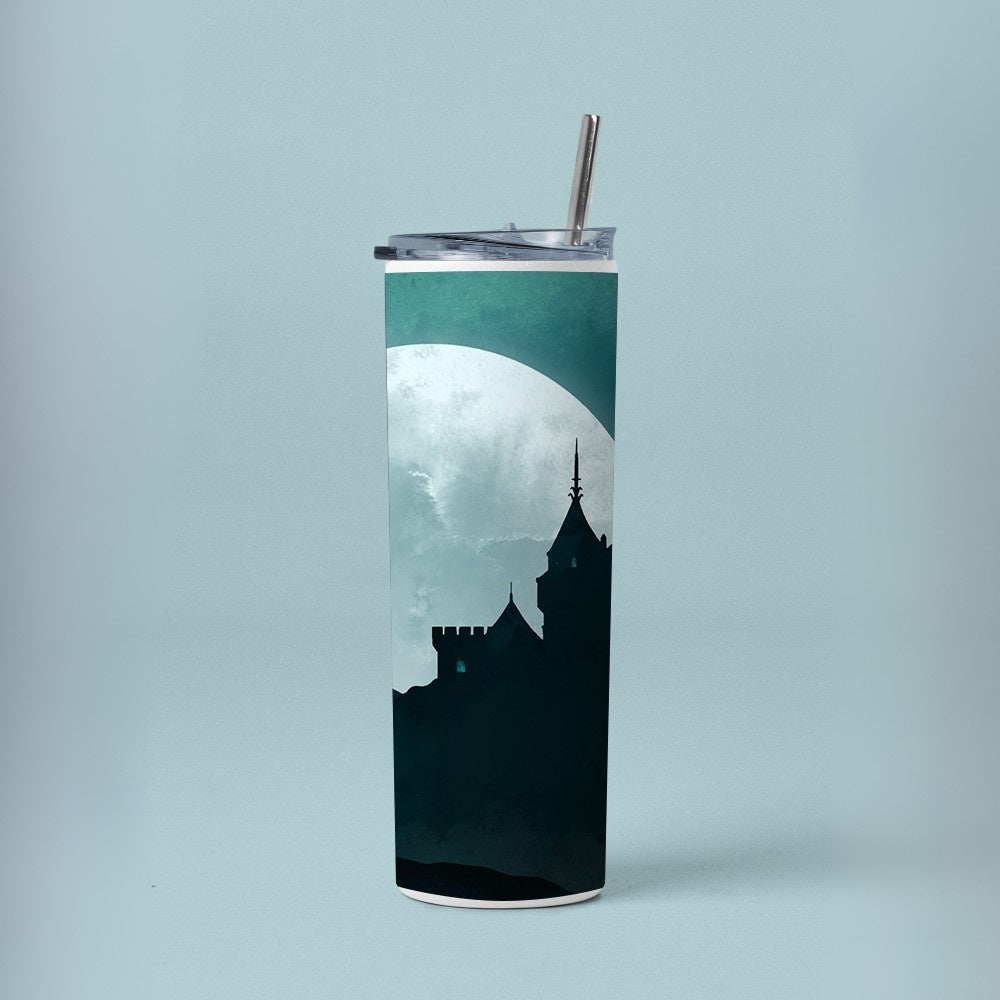 "Mid Night Blues-Harry Potter" Tumbler with Metal Straw