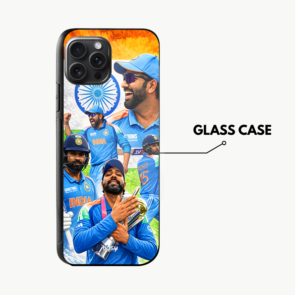 "CRICKET FANBASE ROHIT SHARMA" -Mobile Covers Shock Resistant, Slim & Stylish Cases