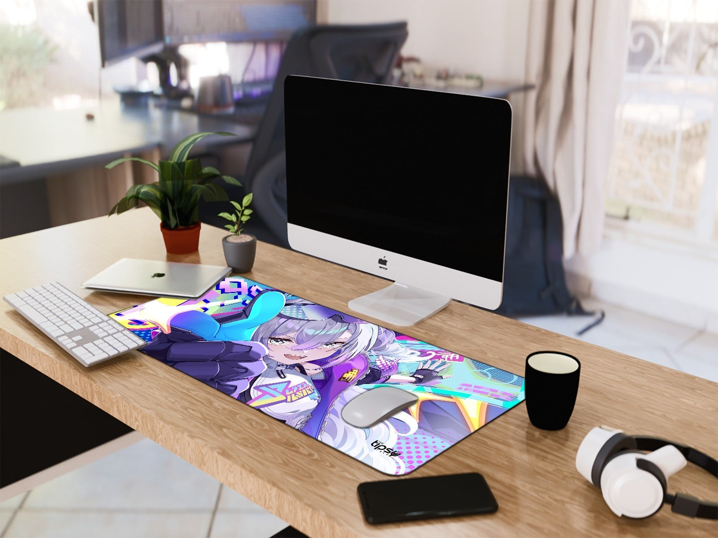 "SILVER WOLF" Gaming Mousepad Elevate Your Gaming Experience
