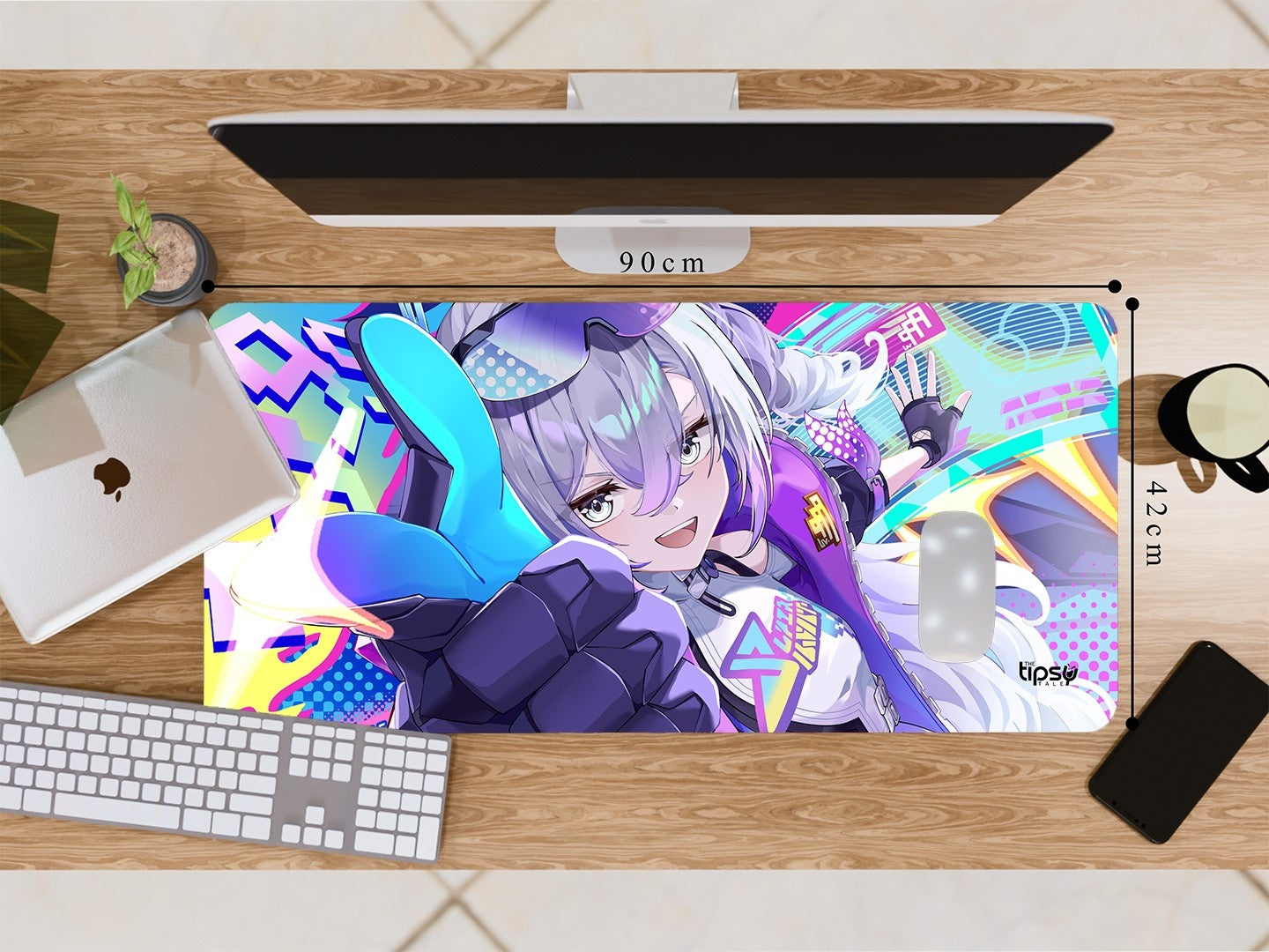 "SILVER WOLF" Gaming Mousepad Elevate Your Gaming Experience