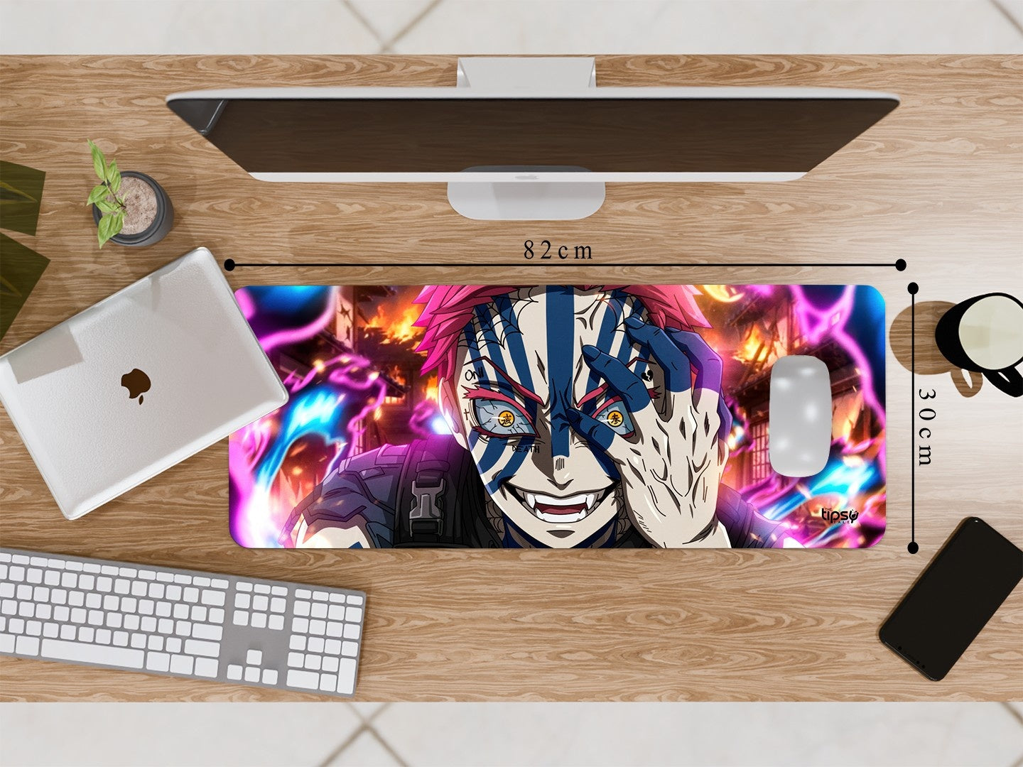 "AKAZA INTENSE DEMON" Gaming Mousepad Elevate Your Gaming Experience