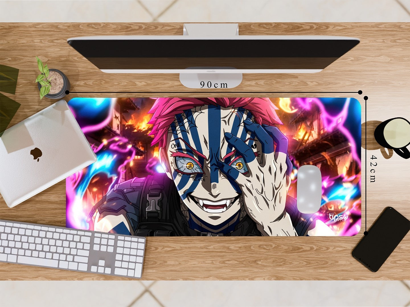 "AKAZA INTENSE DEMON" Gaming Mousepad Elevate Your Gaming Experience