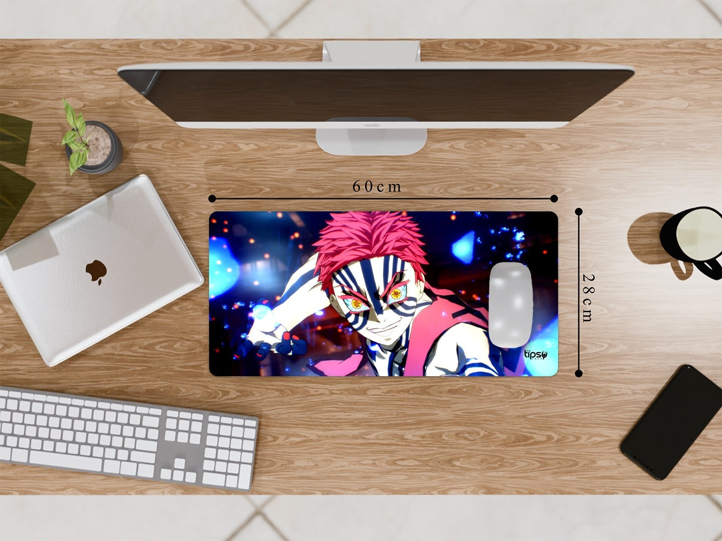 "AKAZA DEMON SLAYER" Gaming Mousepad Elevate Your Gaming Experience