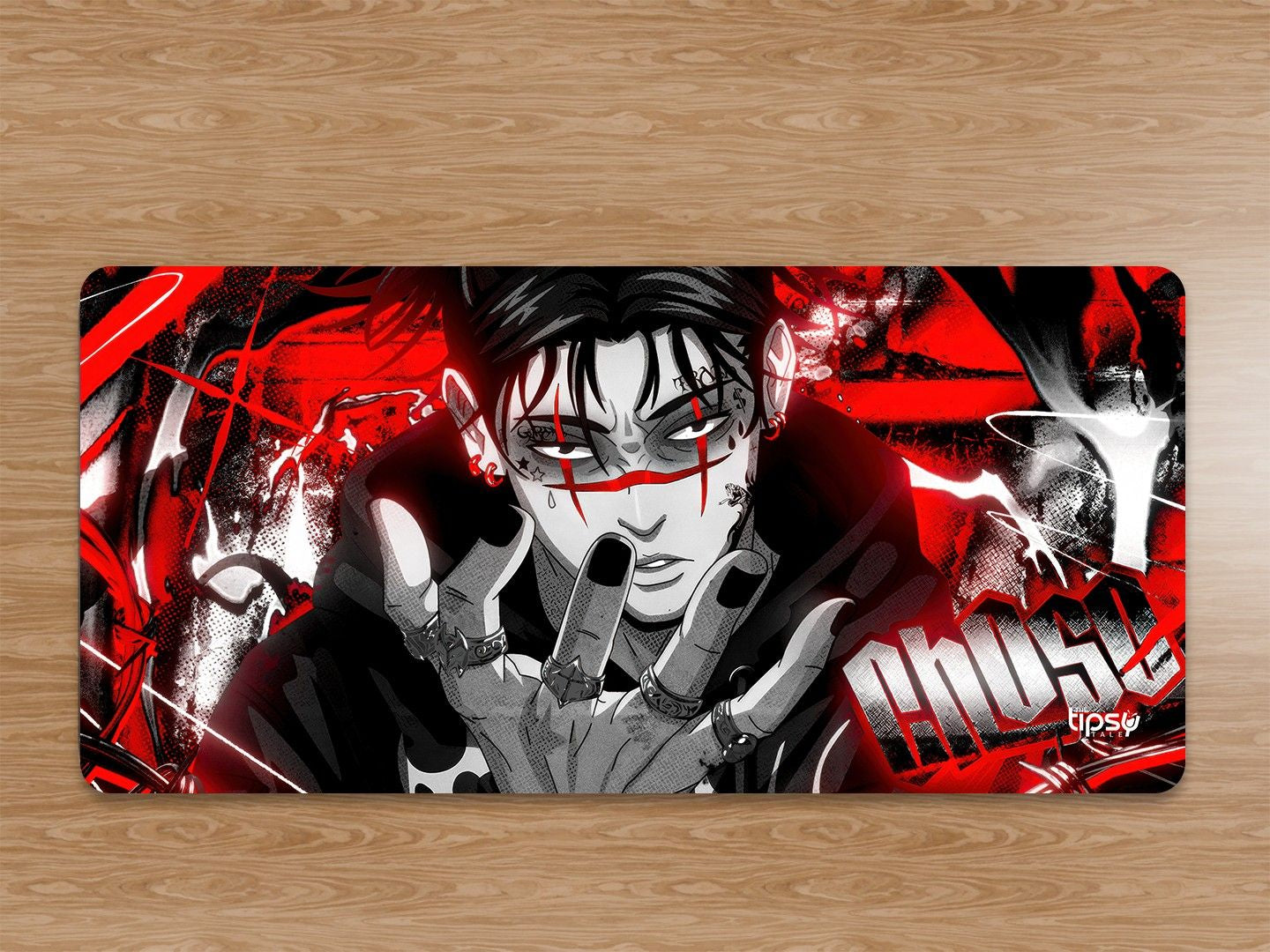 "CHOSO RED" Gaming Mousepad Elevate Your Gaming Experience