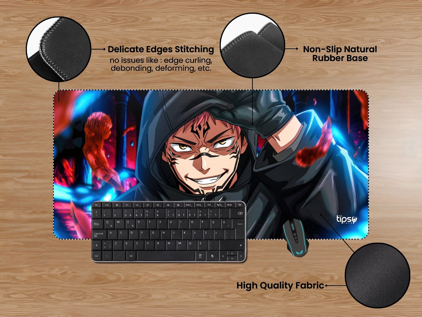 "SUKUNA HOODIE" Gaming Mousepad Elevate Your Gaming Experience