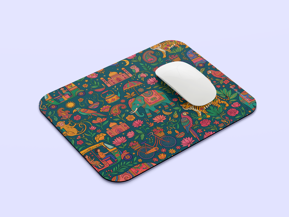 "INDIAN CHUMBAK PATTERN" Mousepad Enhance Your Workspace with Style