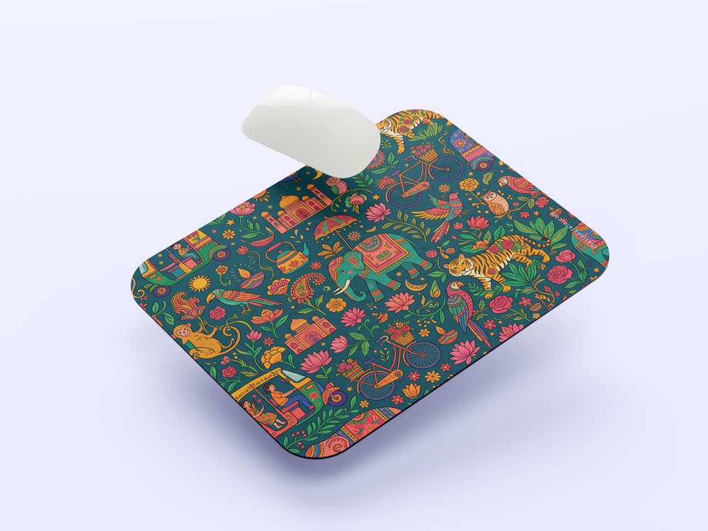 "INDIAN CHUMBAK PATTERN" Mousepad Enhance Your Workspace with Style