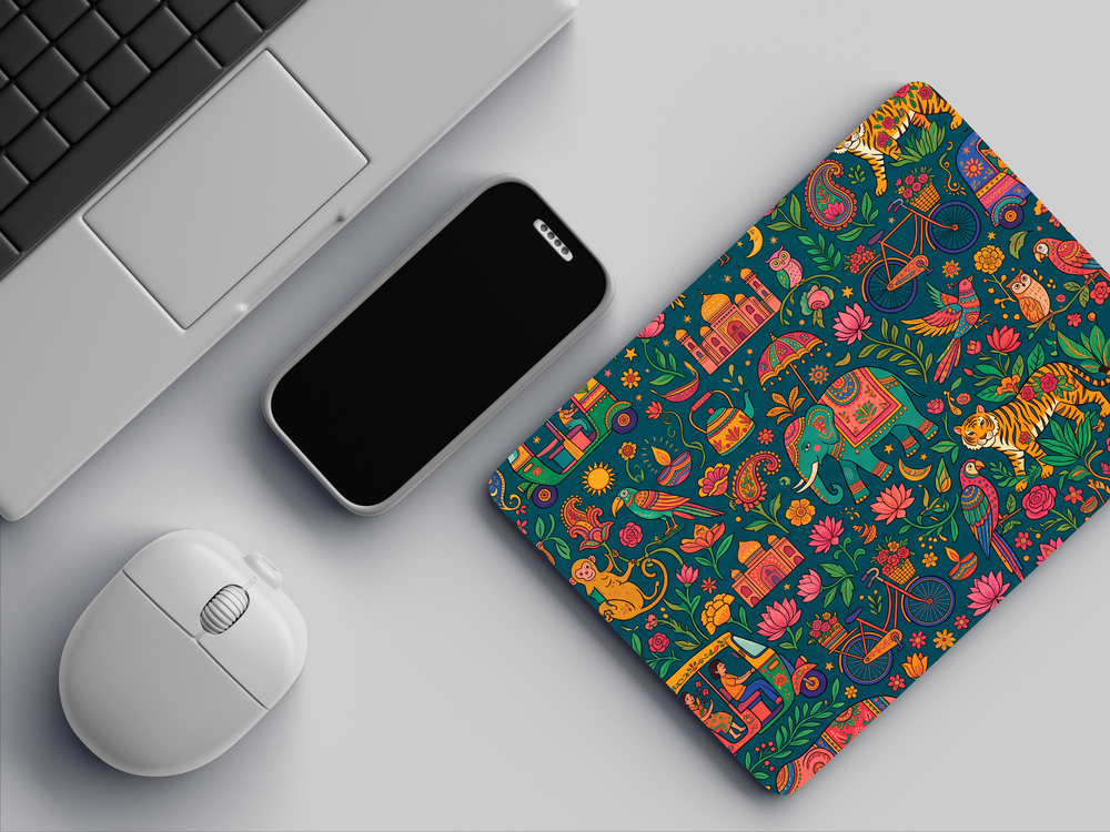 "INDIAN CHUMBAK PATTERN" Mousepad Enhance Your Workspace with Style