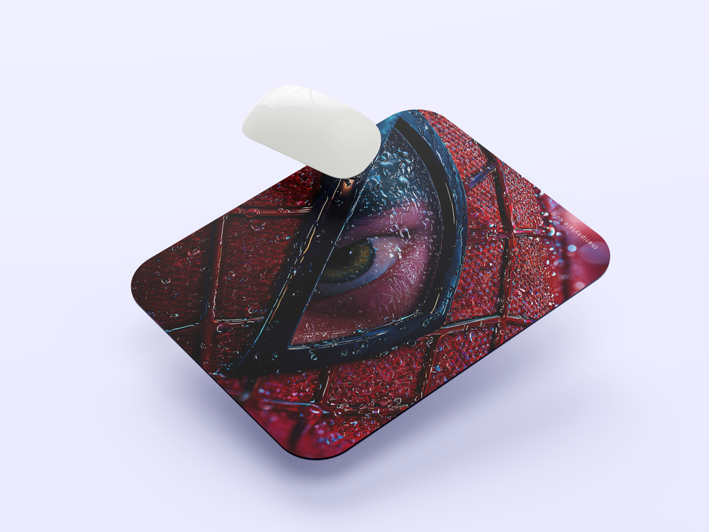 "SPIDERMAN EYE SHOT - CLOSEUP" Mousepad Enhance Your Workspace with Style