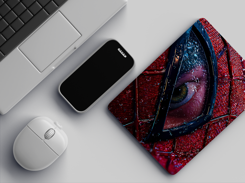 "SPIDERMAN EYE SHOT - CLOSEUP" Mousepad Enhance Your Workspace with Style