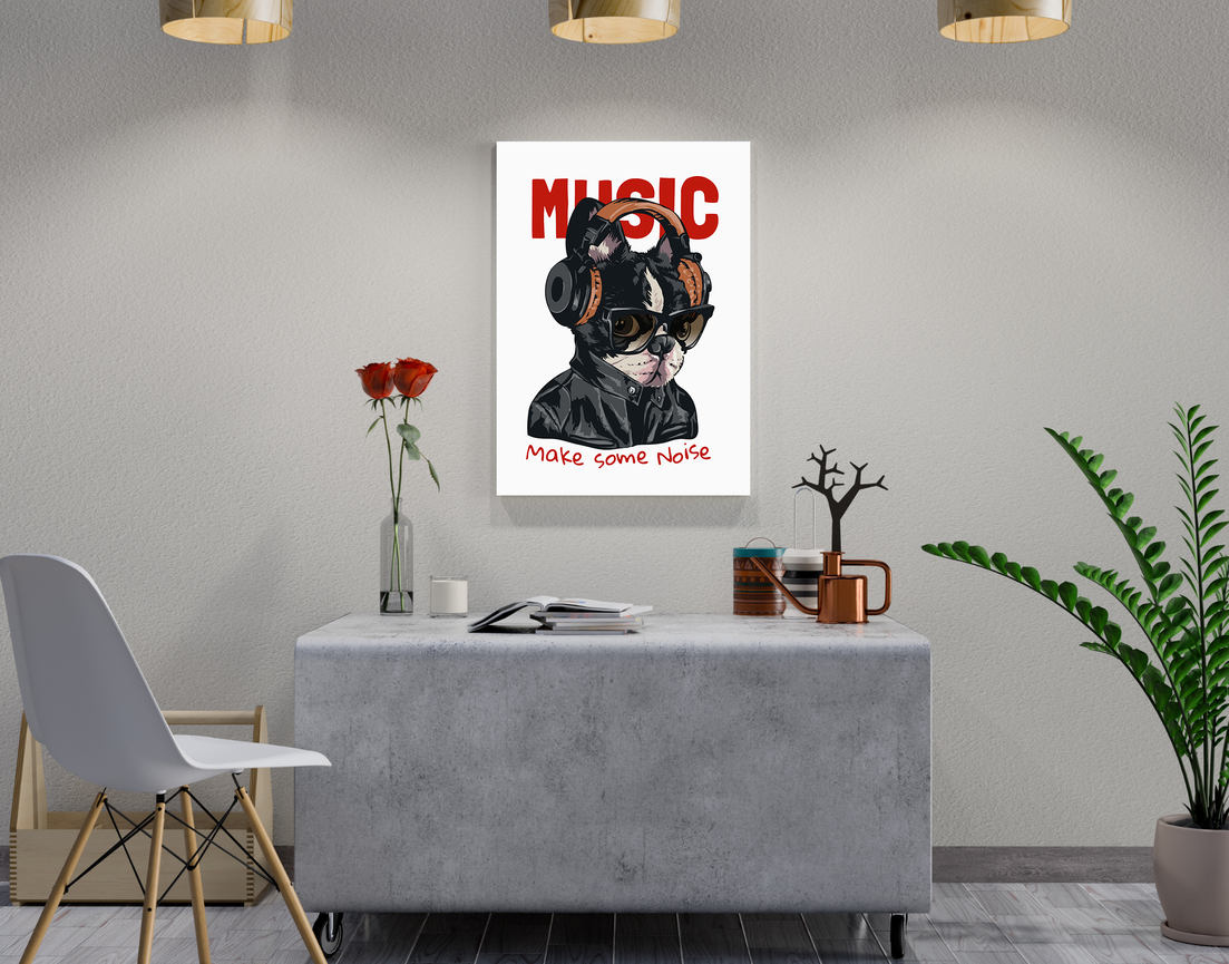 "MAKE SOME NOISE" -Shiny & Sturdy Metallic Poster Art That Pops & Sticks