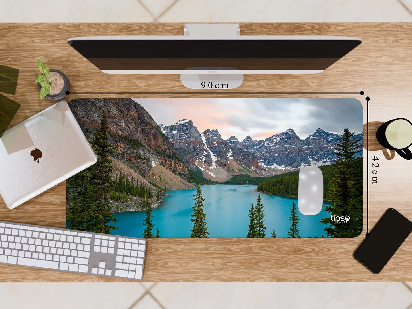 "SNOW MOUNTAIN GLACIER VALLEY" Gaming Mousepad Elevate Your Gaming Experience