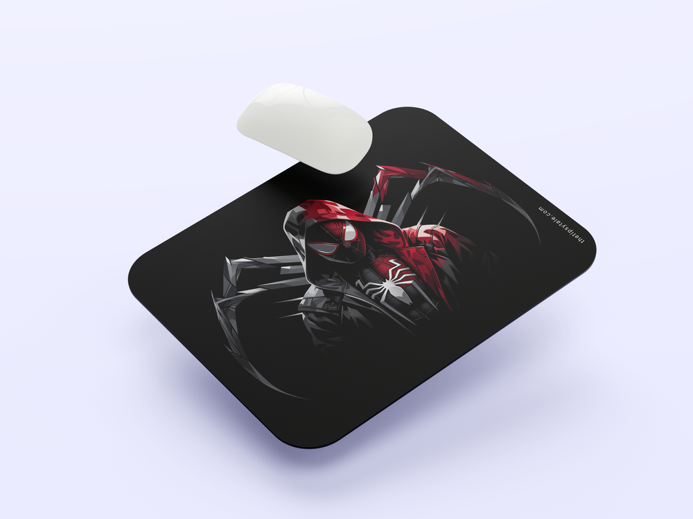 "HALF SPIDEY HALF VENOM" Mousepad Enhance Your Workspace with Style