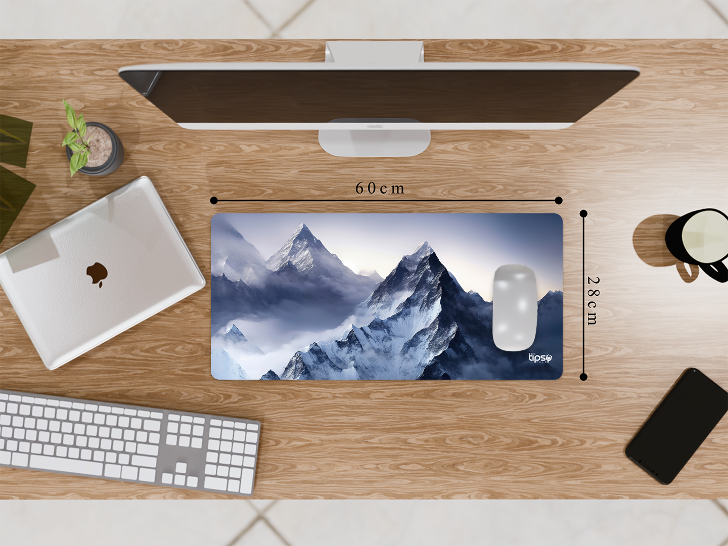 "SNOWY MOUNTAINS" Gaming Mousepad Elevate Your Gaming Experience
