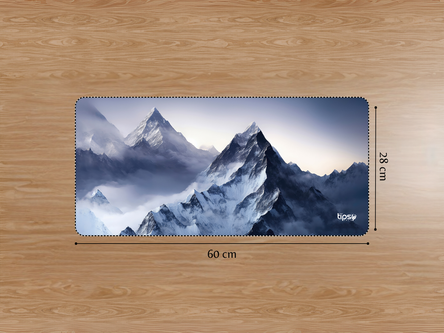 "SNOWY MOUNTAINS" Gaming Mousepad Elevate Your Gaming Experience