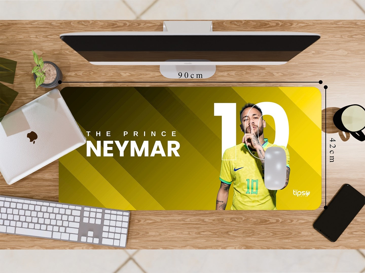 "BRAZIL'S PRINCE - NEYMAR" Gaming Mousepad Elevate Your Gaming Experience