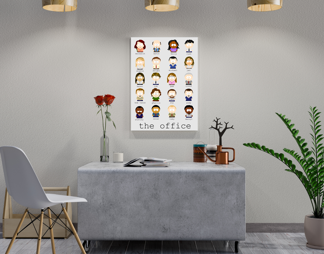 "THE OFFICE FULL CREW" -Shiny & Sturdy Metallic Poster Art That Pops & Sticks