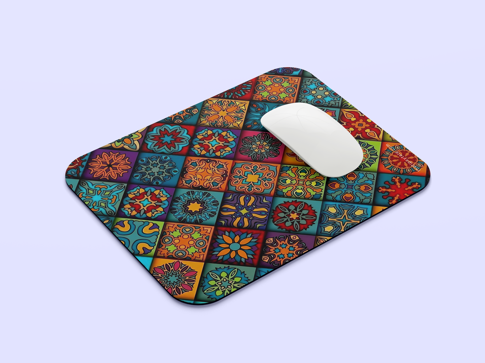 "COLORFUL TRADITIONAL PATTERN" Mousepad Enhance Your Workspace with Style