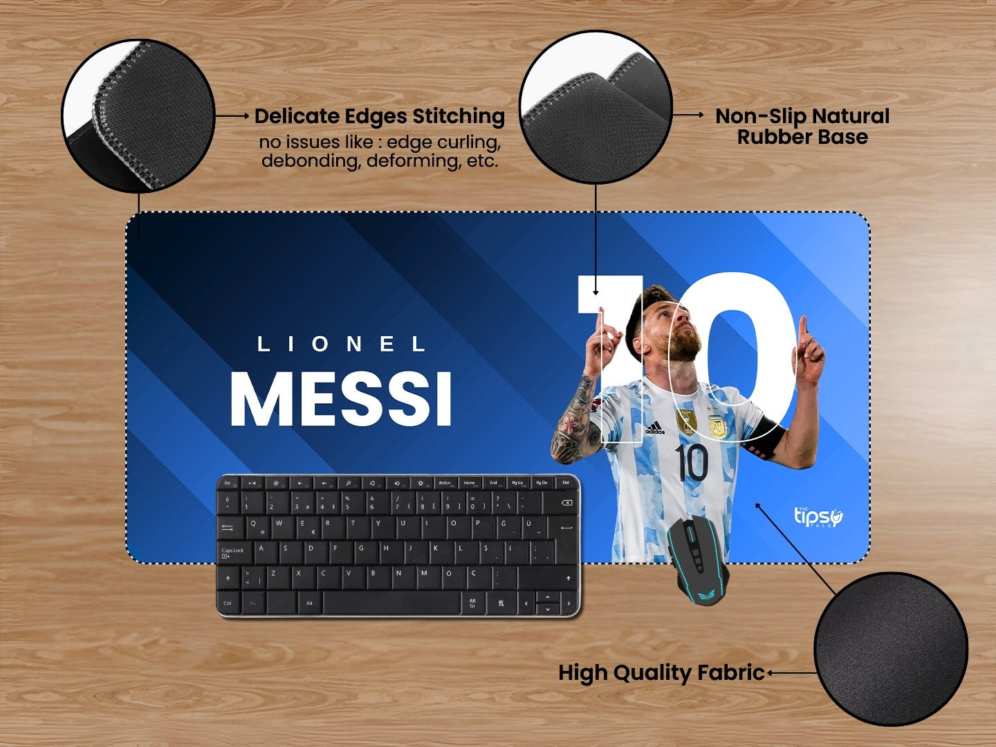 "LM10 - LEO MESSI" Gaming Mousepad Elevate Your Gaming Experience