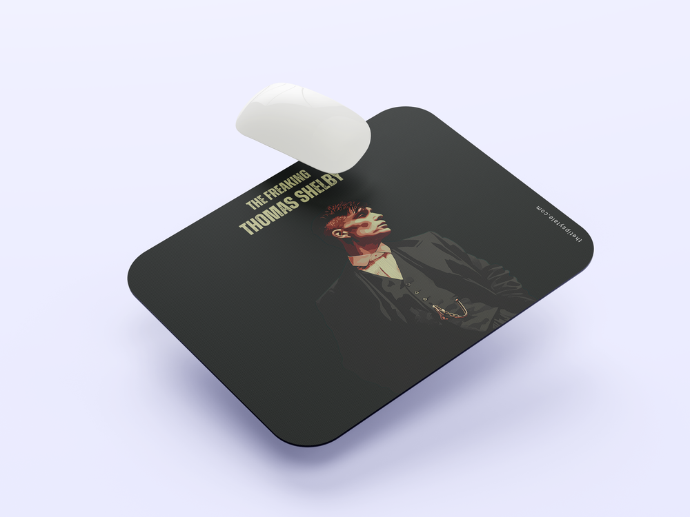 "FREAKING THOMAS SHELBY " Mousepad Enhance Your Workspace with Style