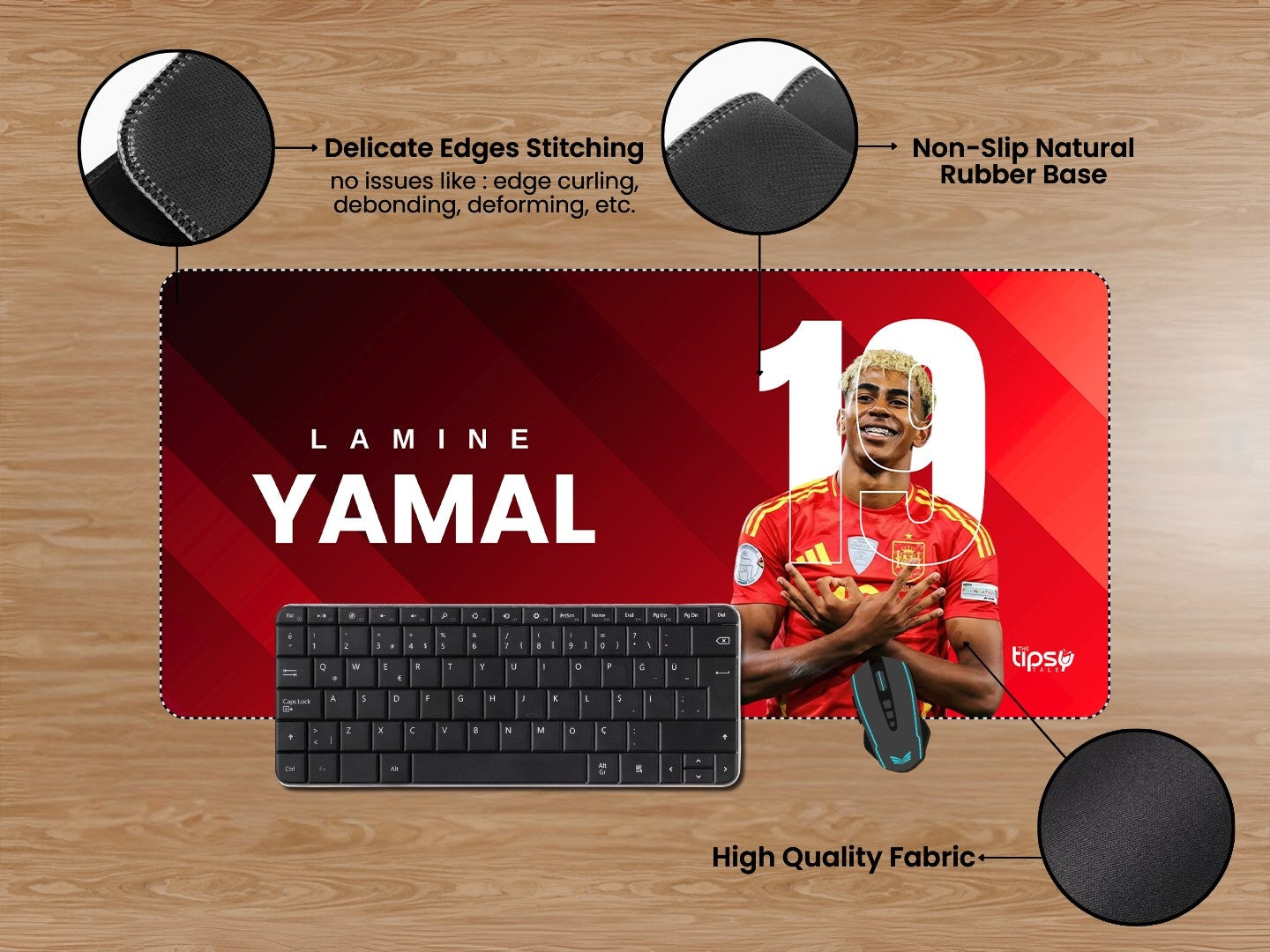 "SPAIN'S LAMINE YAMAL" Gaming Mousepad Elevate Your Gaming Experience