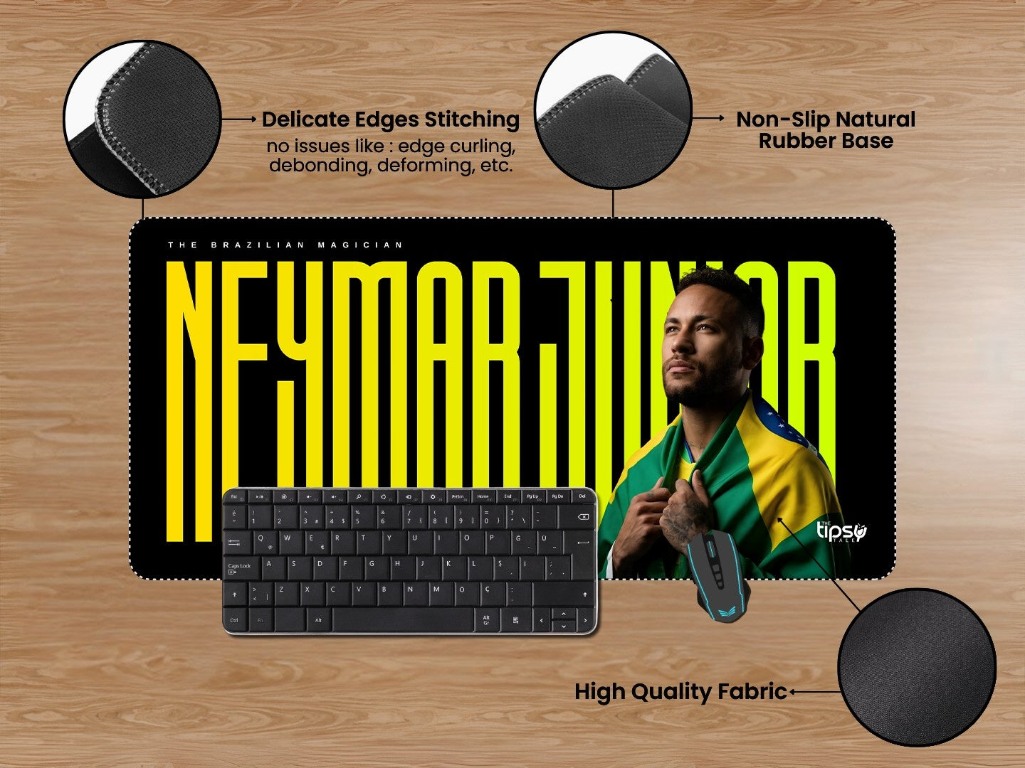 "BRAZILIAN MAGICIAN - NJR" Gaming Mousepad Elevate Your Gaming Experience