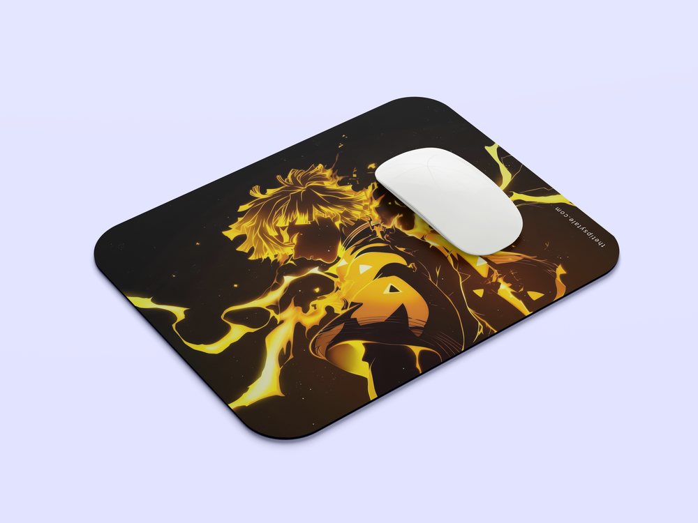 "ZENITSU ART WORK" Mousepad Enhance Your Workspace with Style