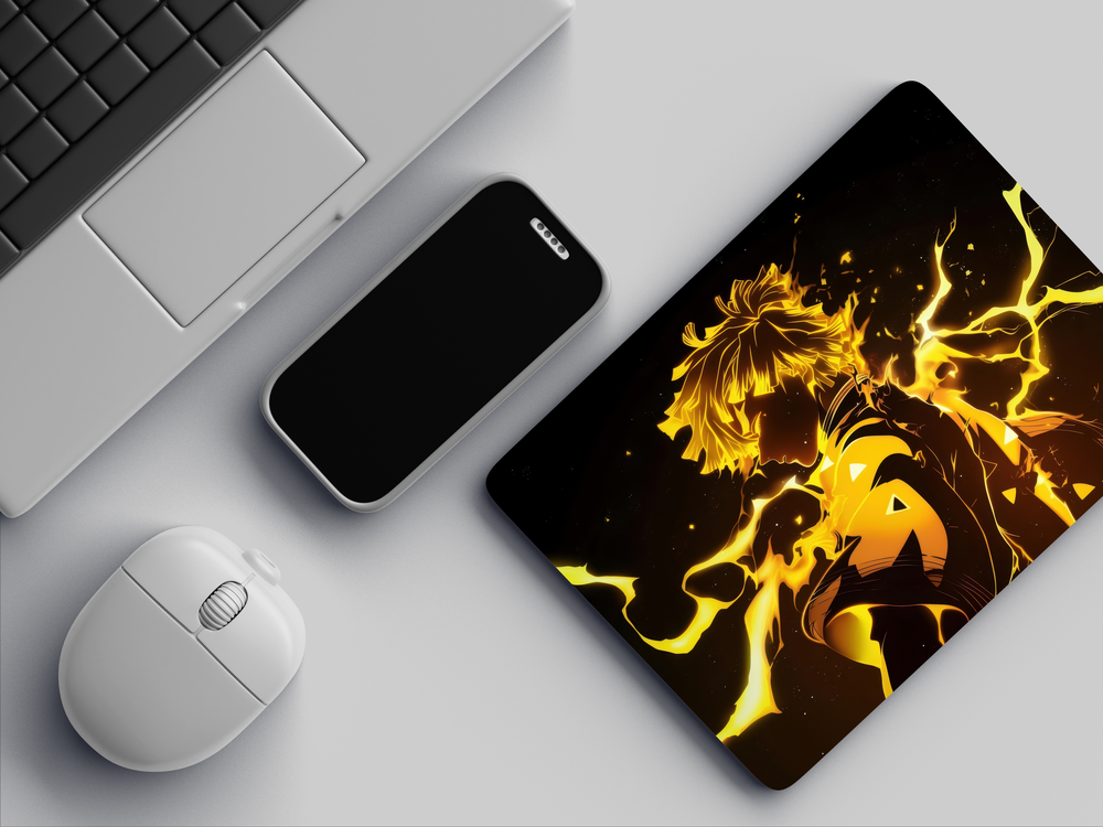 "ZENITSU ART WORK" Mousepad Enhance Your Workspace with Style