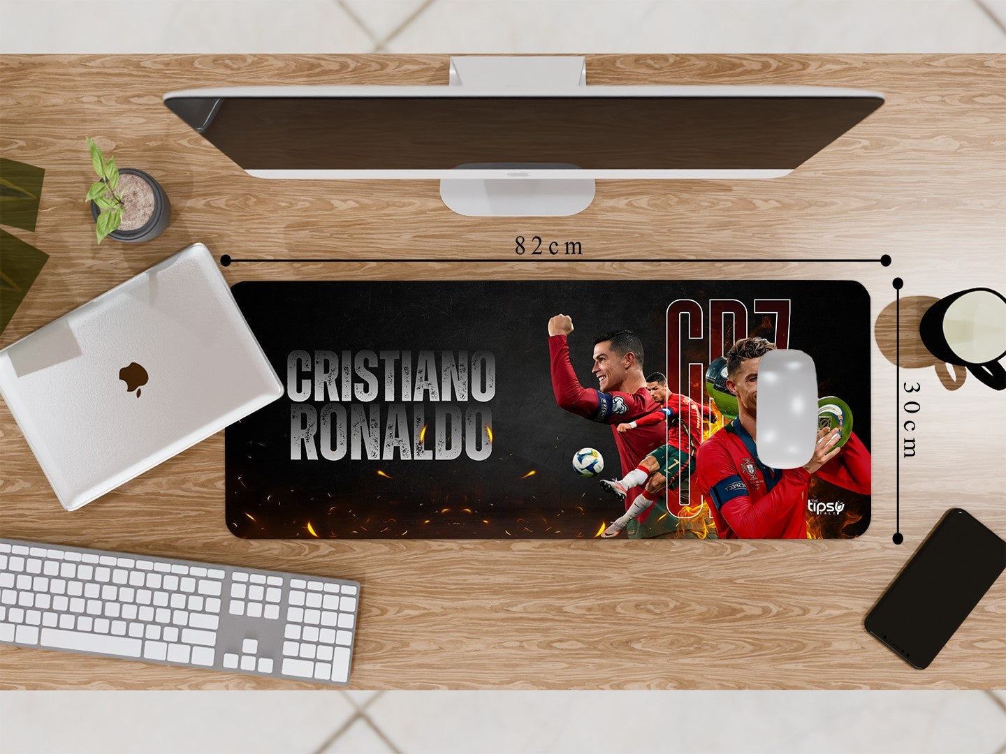 "CR7 - INFINITE AURA" Gaming Mousepad Elevate Your Gaming Experience