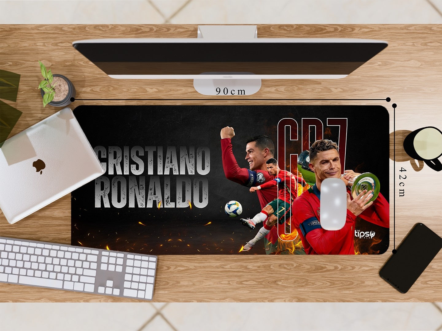 "CR7 - INFINITE AURA" Gaming Mousepad Elevate Your Gaming Experience