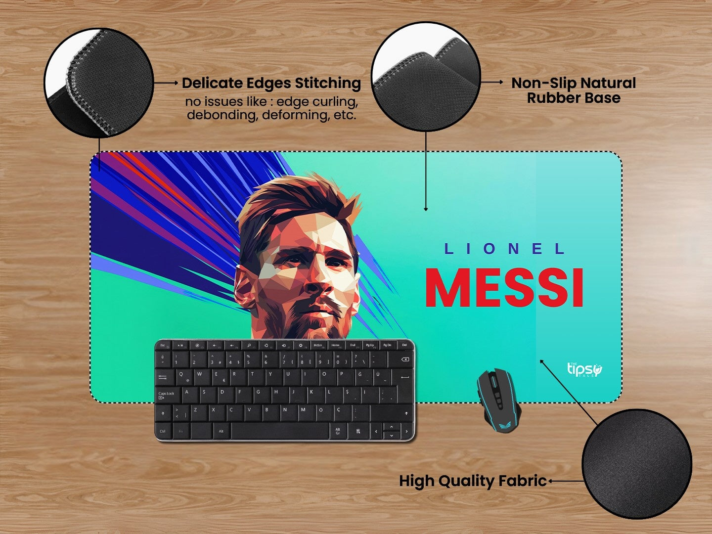 "LIONEL MESSI - BARCELONA PRIME" Gaming Mousepad Elevate Your Gaming Experience