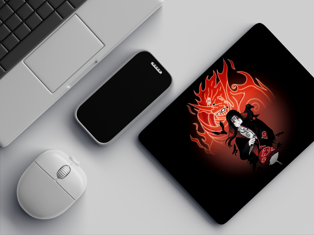 " ITACHI UCHIHA - THE OG POWER" Mousepad Enhance Your Workspace with Style