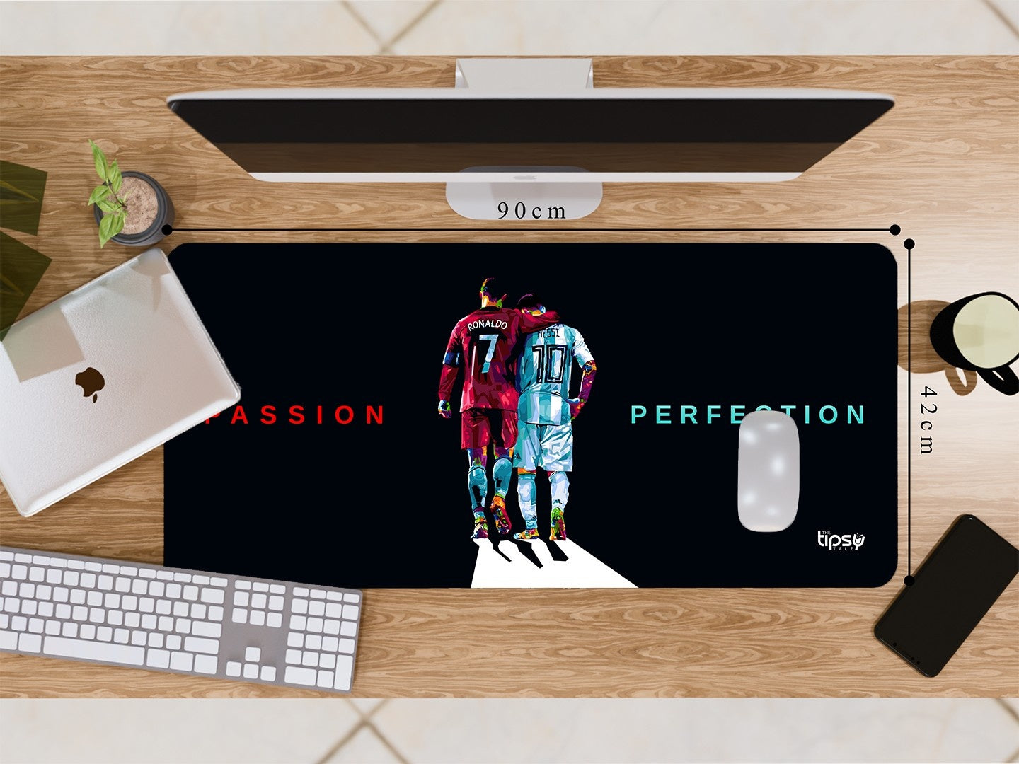 "CR7 X LM10 - DEADLY COMBO" Gaming Mousepad Elevate Your Gaming Experience