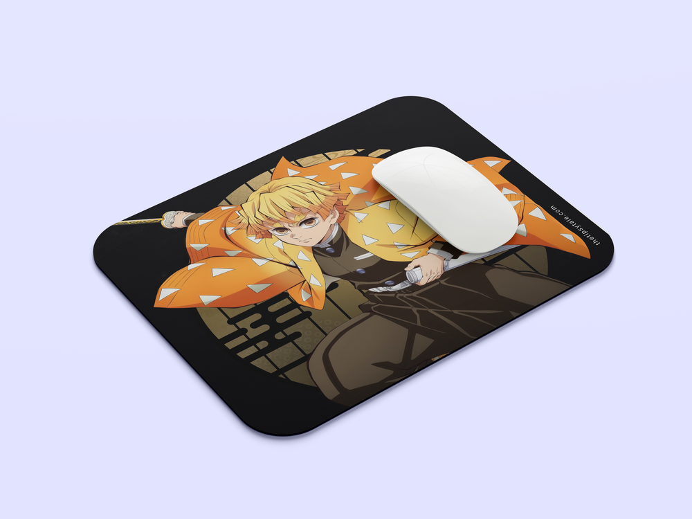 "ZENITSU - THE OG DEMON SLAYER" Mousepad Enhance Your Workspace with Style