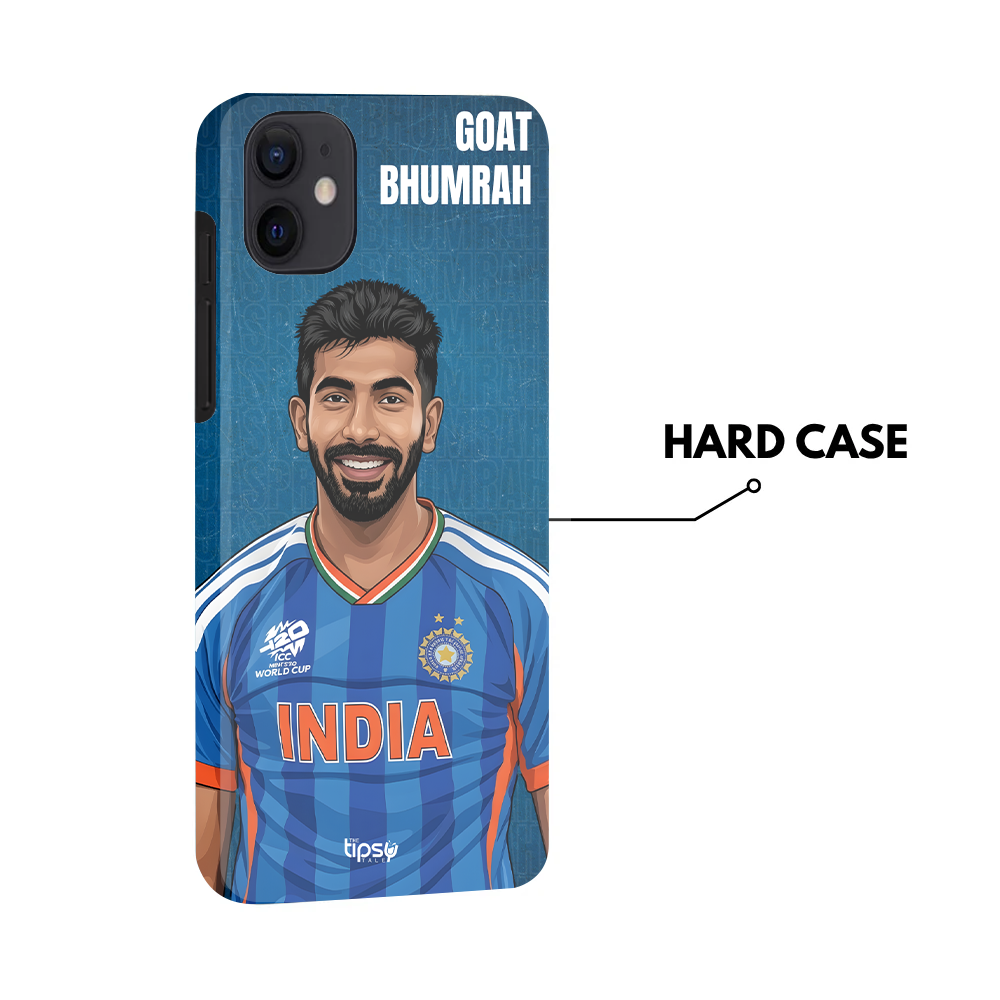 "GOAT 93 JASPRIT BHUMRAH " -Mobile Covers Shock Resistant, Slim & Stylish Cases