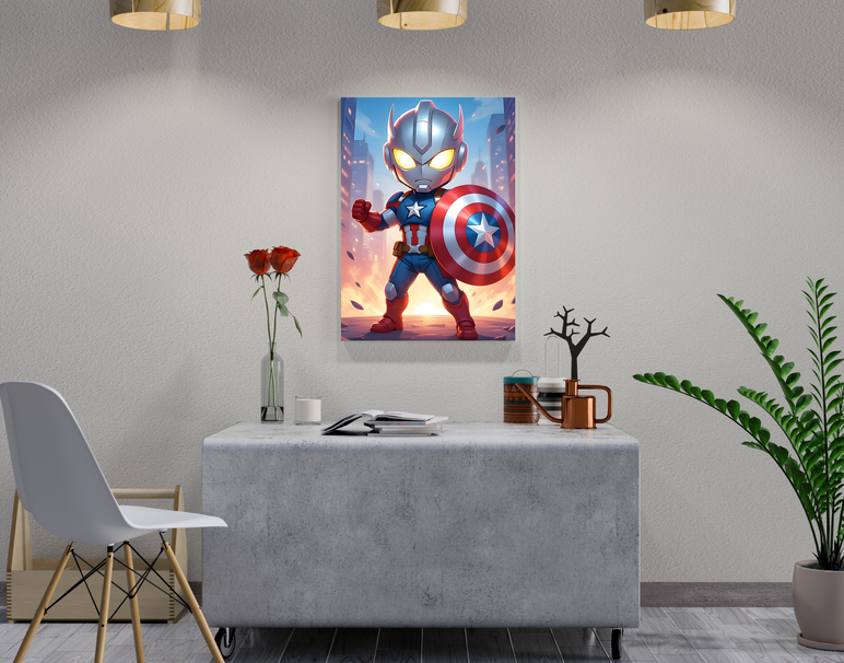 "Mini Hero Power" -Shiny & Sturdy Metallic Poster Art That Pops & Sticks
