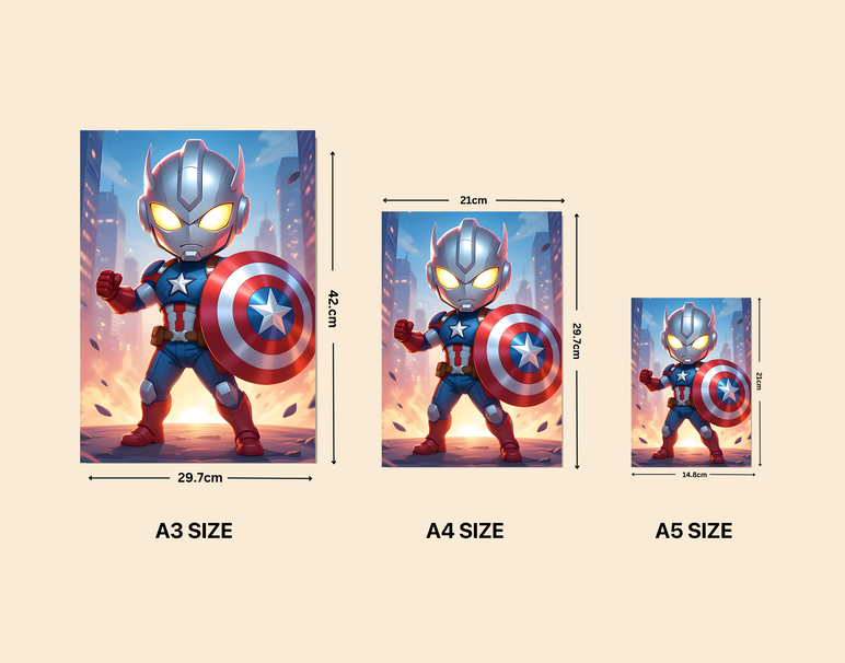 "Mini Hero Power" -Shiny & Sturdy Metallic Poster Art That Pops & Sticks