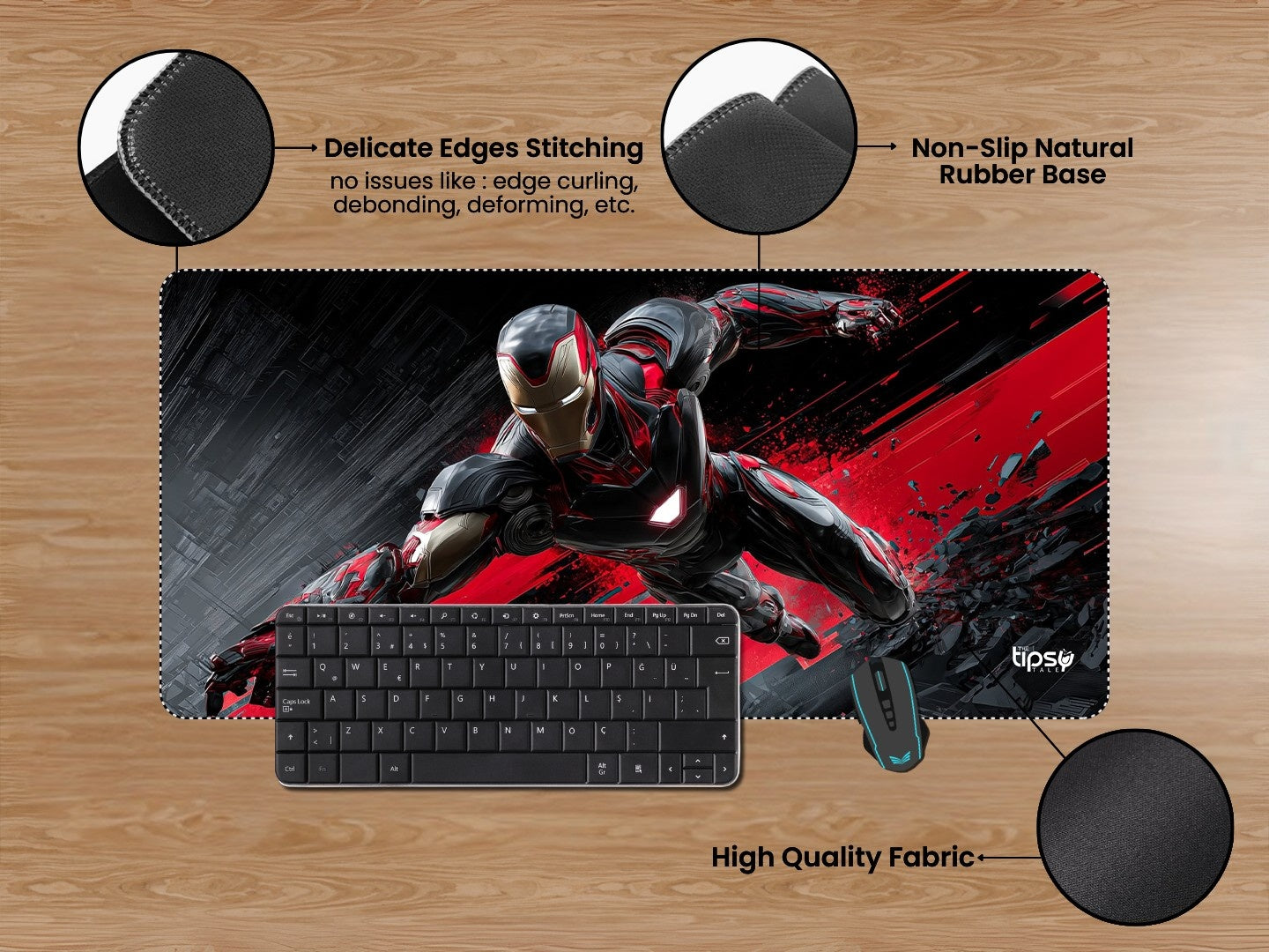 "IRONMAN - INSTANT KILL" Gaming Mousepad Elevate Your Gaming Experience