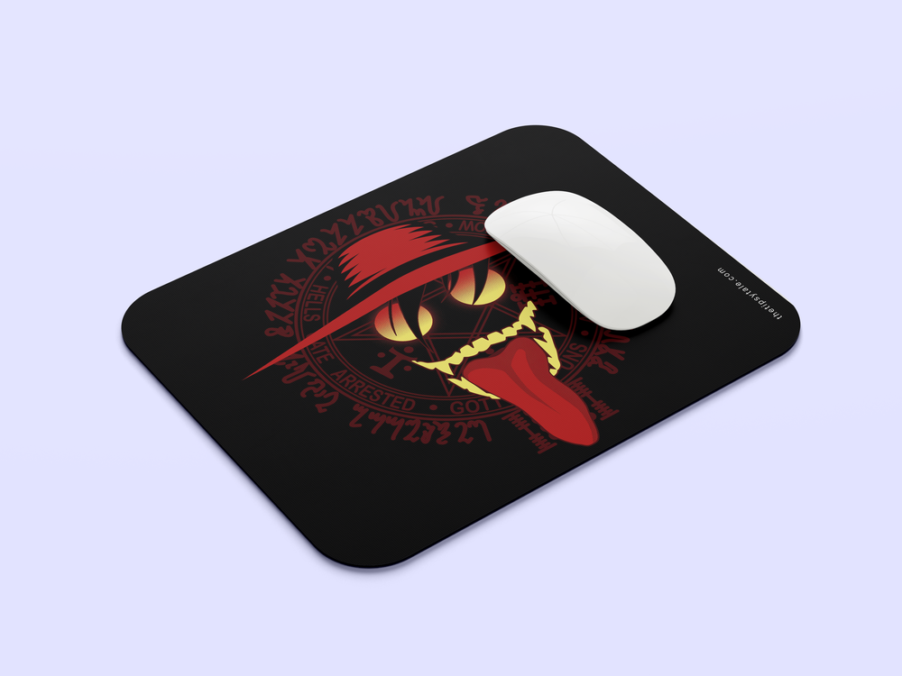 "ALUCARD EVIL LAUGH" Mousepad Enhance Your Workspace with Style