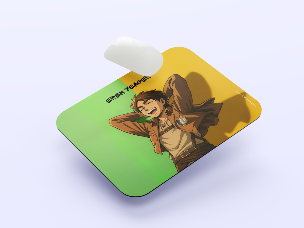 "EREN YEAGER" Mousepad Enhance Your Workspace with Style