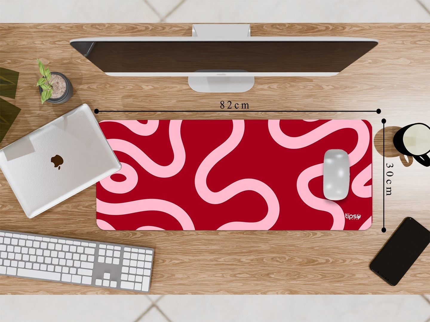 "RED ABSTRACT " Gaming Mousepad Elevate Your Gaming Experience