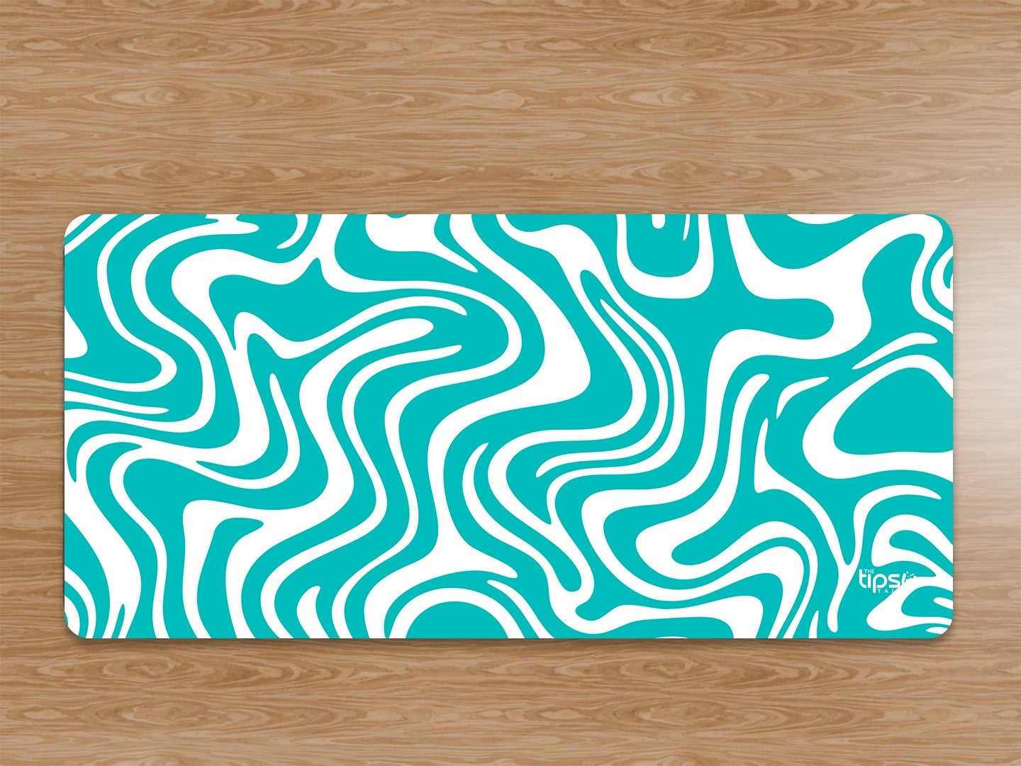 "SKY BLUE WAVE ABSTRACT" Gaming Mousepad Elevate Your Gaming Experience
