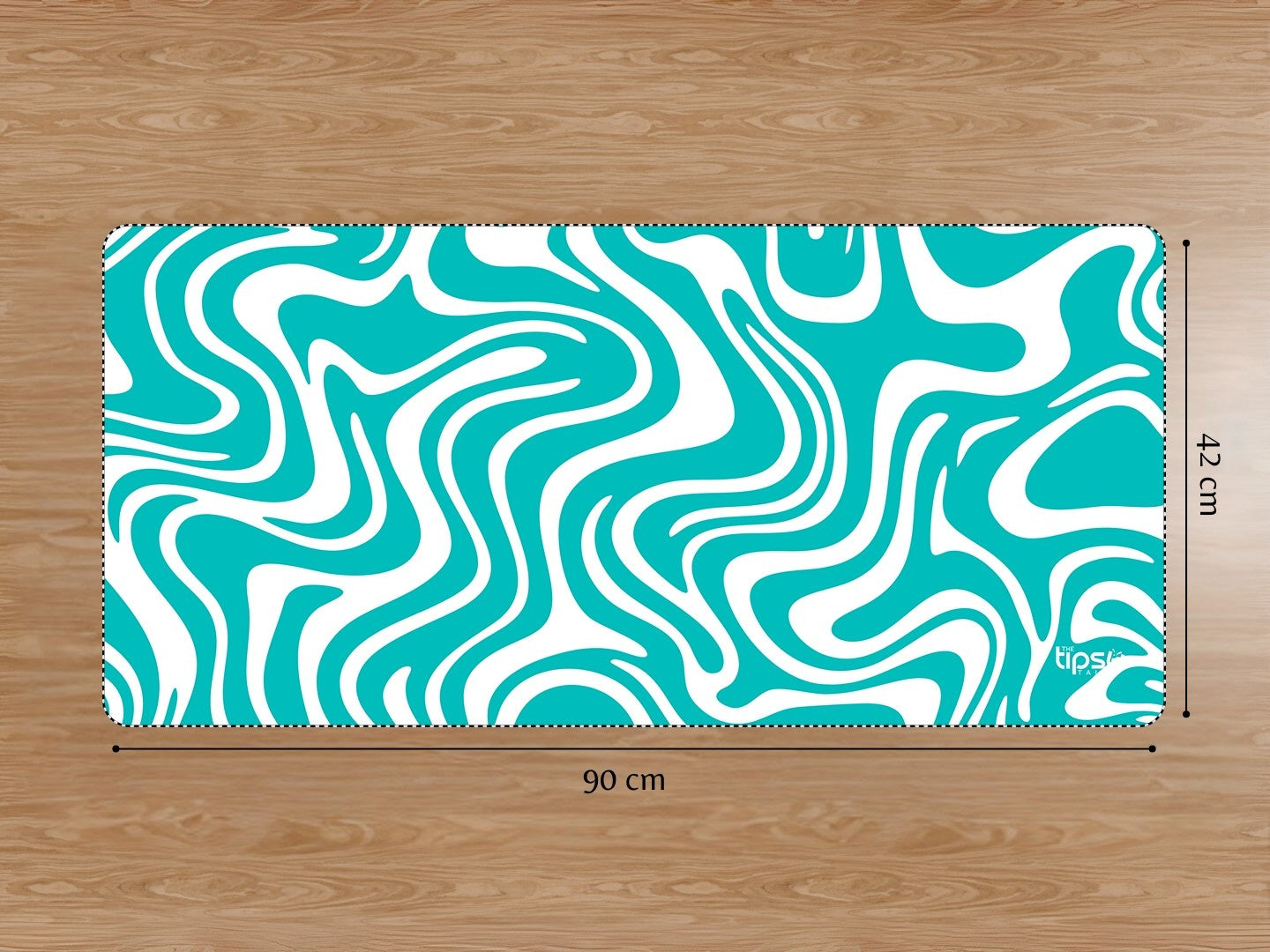 "SKY BLUE WAVE ABSTRACT" Gaming Mousepad Elevate Your Gaming Experience