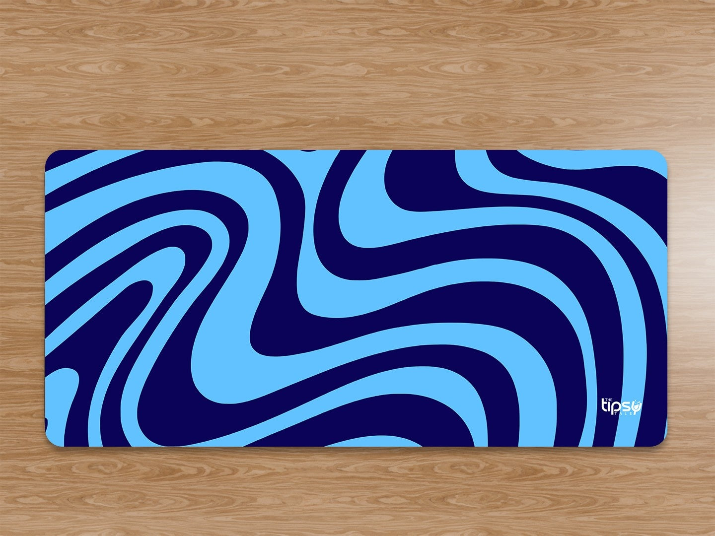 "DARK BLUE WAVE ABSTRACT" Gaming Mousepad Elevate Your Gaming Experience