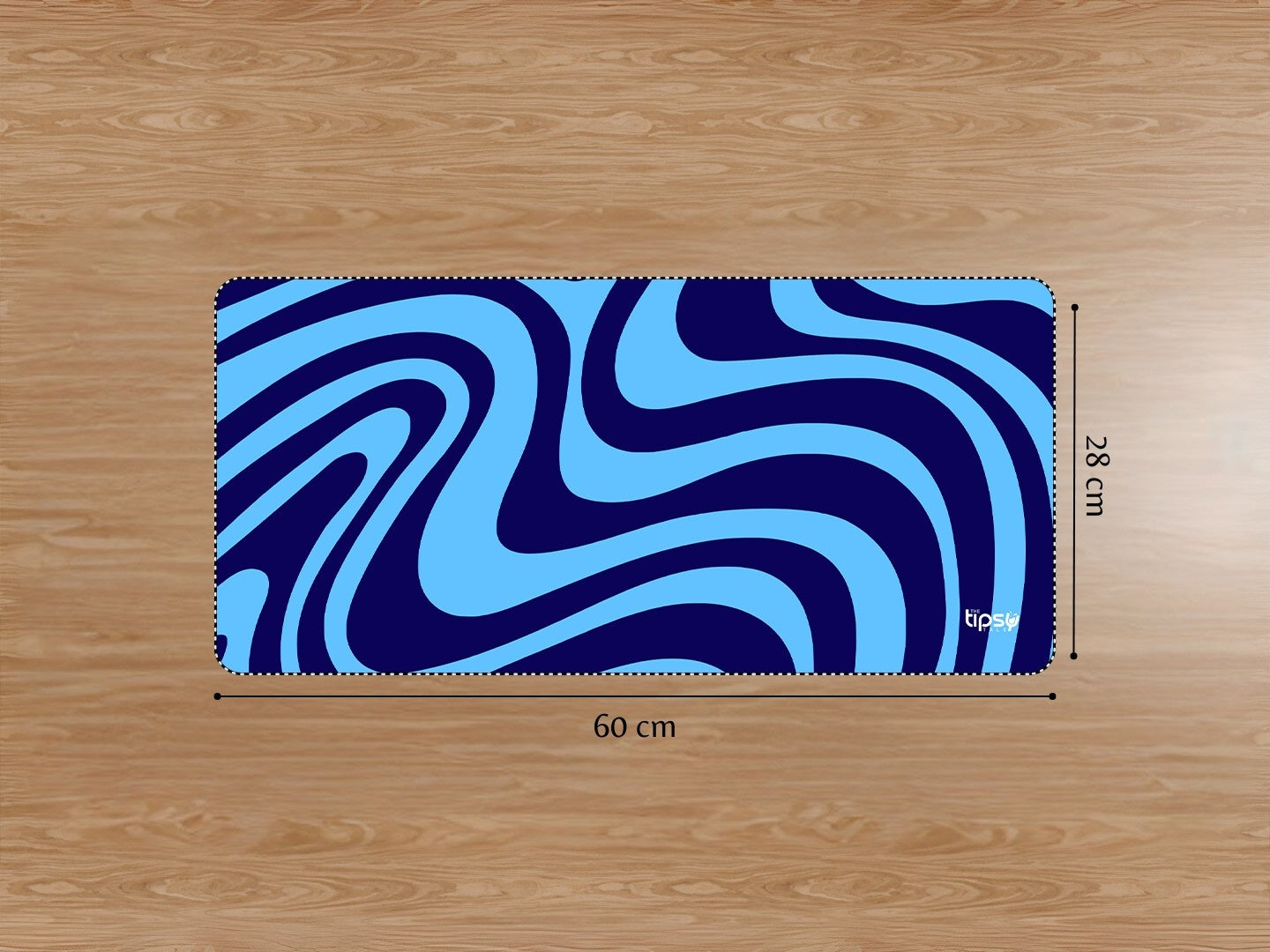 "DARK BLUE WAVE ABSTRACT" Gaming Mousepad Elevate Your Gaming Experience