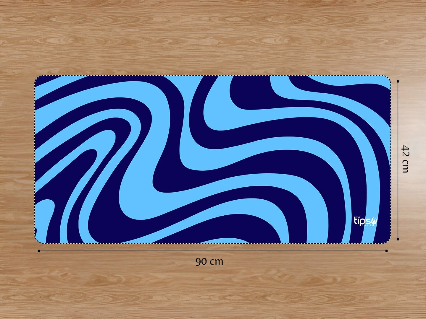 "DARK BLUE WAVE ABSTRACT" Gaming Mousepad Elevate Your Gaming Experience