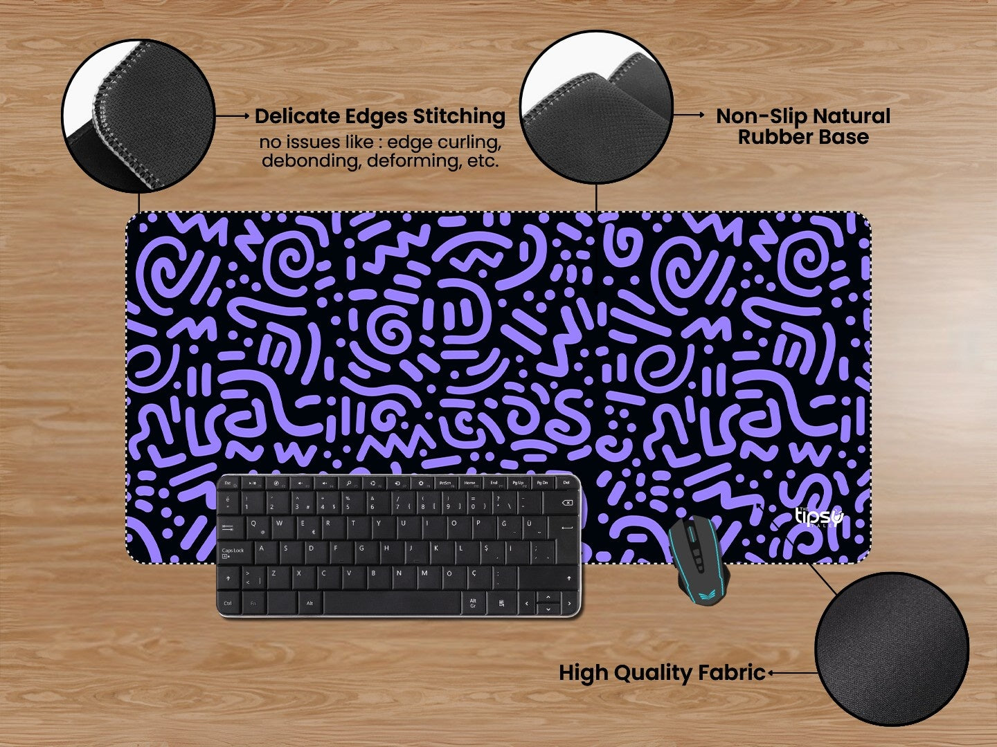 "GEN-Z PATTERN " Gaming Mousepad Elevate Your Gaming Experience