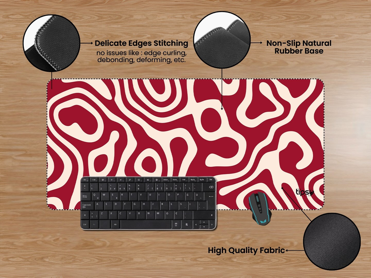 "ILLUSION ABSTRACT" Gaming Mousepad Elevate Your Gaming Experience