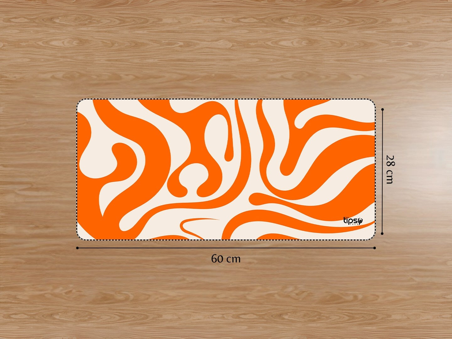 "ORANGE ABSTRACT" Gaming Mousepad Elevate Your Gaming Experience